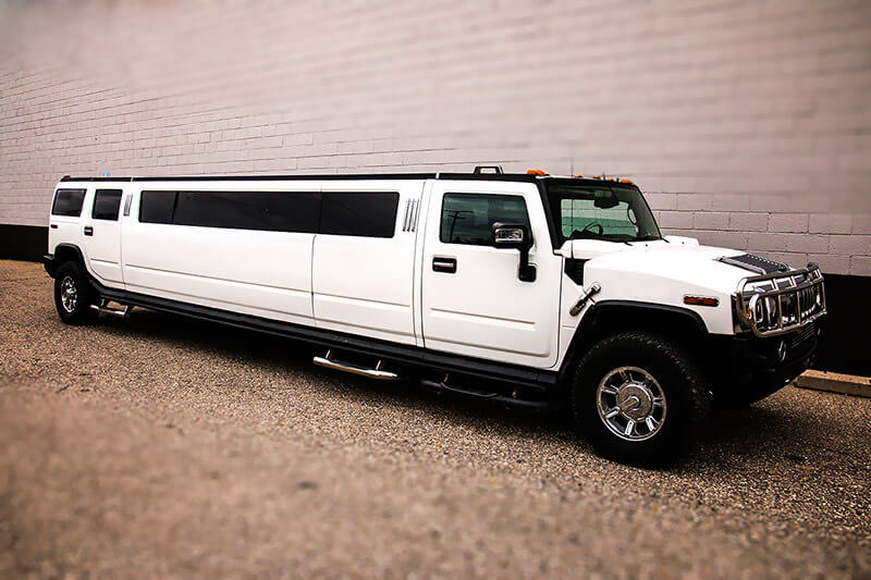 Hummer limo is waiting for you to party.